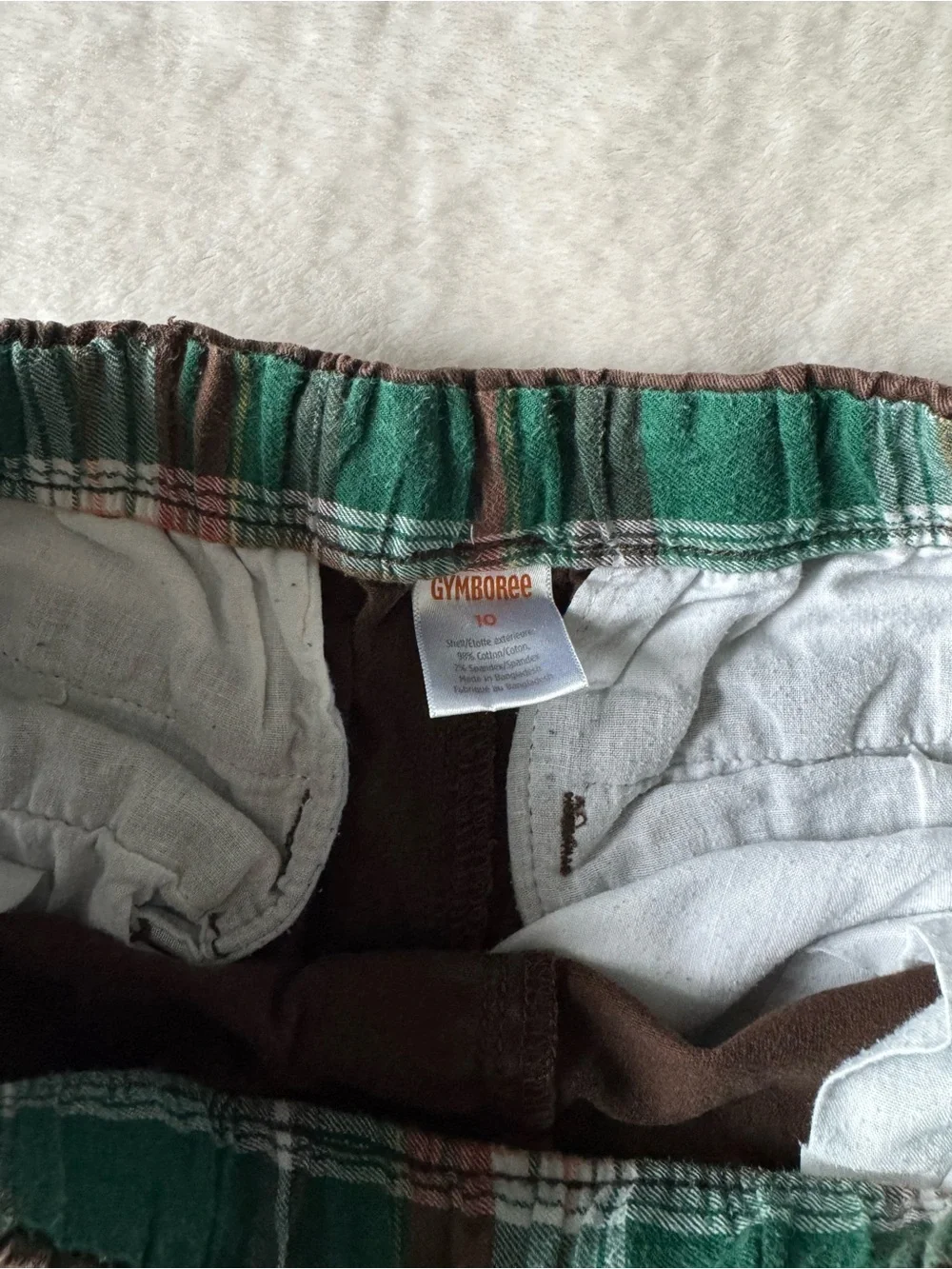 Gymboree Brown Cargo Pants with Elastic Waist Size 10